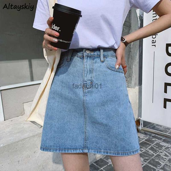 skirts womens summer aline high waist button zipper solid mini denim vintage elegant simple chic casual basic allmatch 2020 l230621, Black
skirts womens summer aline high waist button zipper solid mini denim vintage elegant simple chic casual basic allmatch 2020 l230621, Black