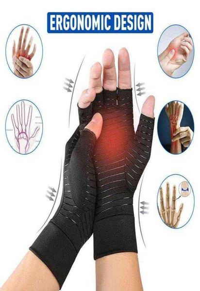 1 pair compression copper arthritis gloves hand wrist brace finger pain relief support copper fiber antislip therapy gloves8396497, Black
1 pair compression copper arthritis gloves hand wrist brace finger pain relief support copper fiber antislip therapy gloves8396497, Black