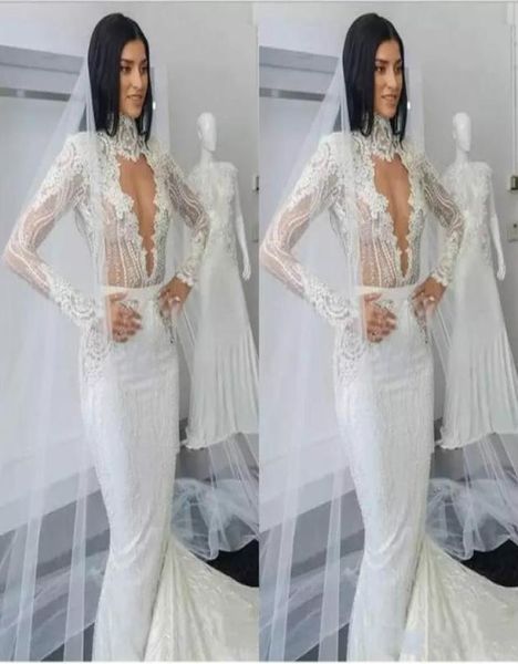 high neck lace mermaid wedding dresses with full appliques sweep train long sleeves country bridal dress beaded plus size boho wed1717248, White
high neck lace mermaid wedding dresses with full appliques sweep train long sleeves country bridal dress beaded plus size boho wed1717248, White
