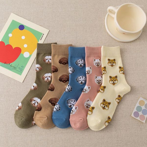men's socks women autumn and winter ladies medium tube cartoon animal dog cute cotton japanese creative stockings, Black
men's socks women autumn and winter ladies medium tube cartoon animal dog cute cotton japanese creative stockings, Black