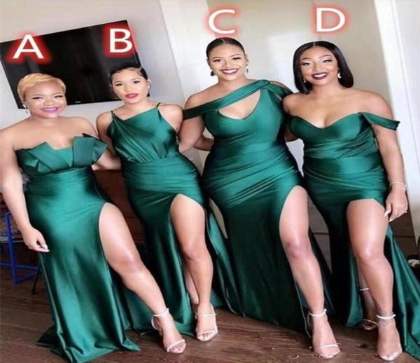 dark green african bridesmaid dresses ruched high side split long prom dress maid of honor gowns custom made6138001, White;pink
dark green african bridesmaid dresses ruched high side split long prom dress maid of honor gowns custom made6138001, White;pink
