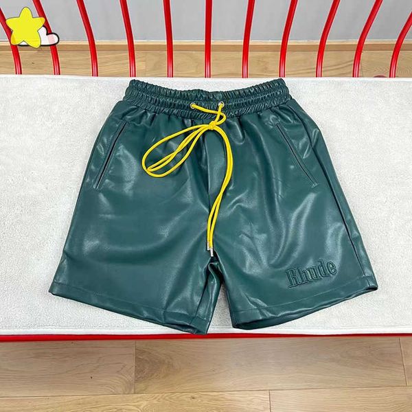 men's shorts streetwear pu leather men women loose string classic embroidery rhude green black burgundy0uvq, White;black
men's shorts streetwear pu leather men women loose string classic embroidery rhude green black burgundy0uvq, White;black