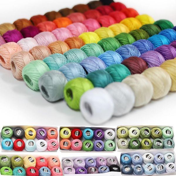 dresses 5 gram 40m /ball size 8 perle cotton embroidery thread scent of flowers collection, White;black
dresses 5 gram 40m /ball size 8 perle cotton embroidery thread scent of flowers collection, White;black