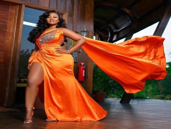 orange mermaid beaded prom dresses one shoulder neck sequined side split evening gowns sweep train satin plus size formal dress4501425, Black
orange mermaid beaded prom dresses one shoulder neck sequined side split evening gowns sweep train satin plus size formal dress4501425, Black