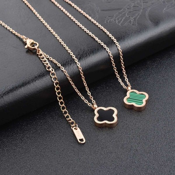 van clover necklace designer simple reversible clover necklace women's 18k rose gold titanium steel non-tarnish jewellery gift, Silver
van clover necklace designer simple reversible clover necklace women's 18k rose gold titanium steel non-tarnish jewellery gift, Silver