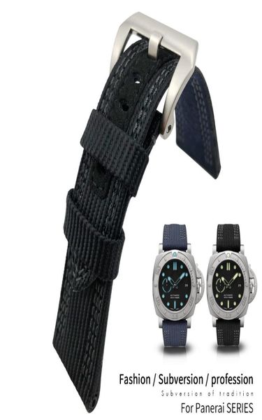 26mm hight quality nylon fabric new style watch band for pam985 stainless steel pin clasp needle buckle waterproof strap for men f1857325, Black;brown
26mm hight quality nylon fabric new style watch band for pam985 stainless steel pin clasp needle buckle waterproof strap for men f1857325, Black;brown