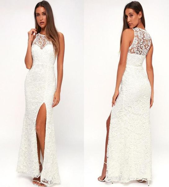 gorgeous beach destination sleeveless wedding or reception dress side slit floor length petite lace bridal dress1590436, White
gorgeous beach destination sleeveless wedding or reception dress side slit floor length petite lace bridal dress1590436, White