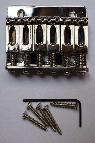 65mm chrome 6 saddle hardtail guitar bridge load perfect for electric guitar 8526701
65mm chrome 6 saddle hardtail guitar bridge load perfect for electric guitar 8526701