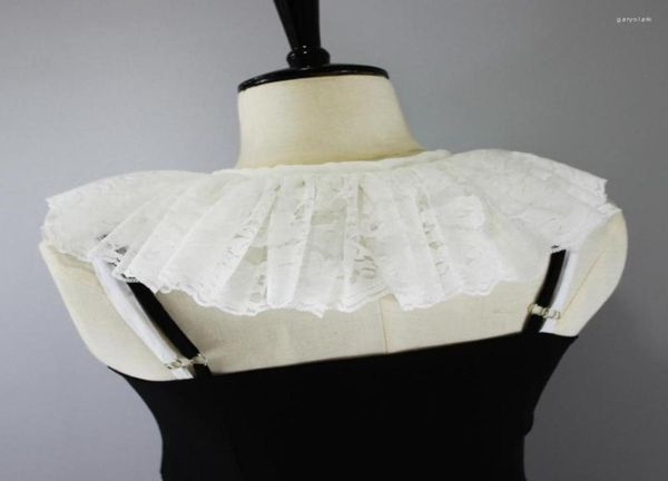 pleated floral lace faux collar shawl half shirt ribbon bow neck warmer capelet k3nf ties7896745, Blue;purple
pleated floral lace faux collar shawl half shirt ribbon bow neck warmer capelet k3nf ties7896745, Blue;purple