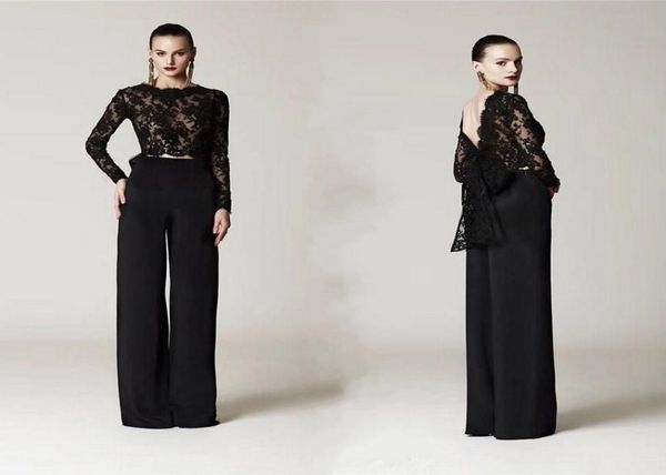 black lace formal pant suits evening dresses with big bow long sleeves arabic custom made prom party dresses hy42092531757, Black;red
black lace formal pant suits evening dresses with big bow long sleeves arabic custom made prom party dresses hy42092531757, Black;red
