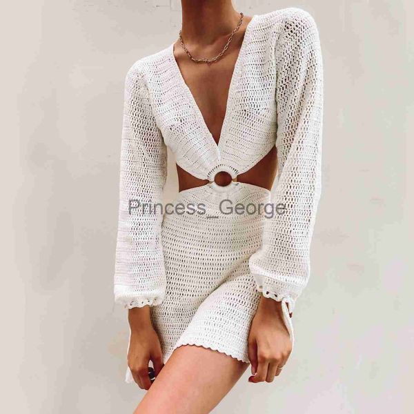 party dresses 2023 summer dress for women knitted croset see through beach dress cutout backless long sleeve white dresses woman clothes x06, White;black
party dresses 2023 summer dress for women knitted croset see through beach dress cutout backless long sleeve white dresses woman clothes x06, White;black