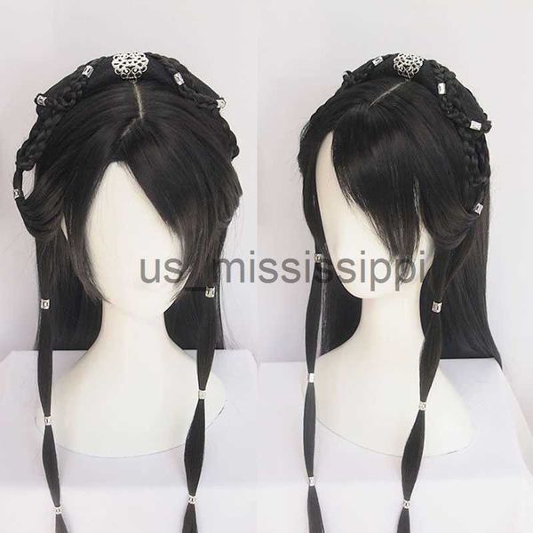 cosplay wigs weilai vintage wig modelling wig hanfu chinese ancient style wig multipurpose ancient costume whole wig cap custom product x063, Black
cosplay wigs weilai vintage wig modelling wig hanfu chinese ancient style wig multipurpose ancient costume whole wig cap custom product x063, Black