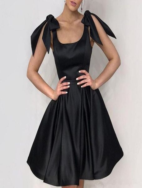 setwell u neck aline cocktail dresses sleeveless pleated knee length simple satin black prom gowns with belt1018304
setwell u neck aline cocktail dresses sleeveless pleated knee length simple satin black prom gowns with belt1018304