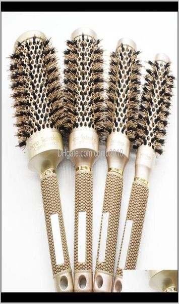 nano ionic boar bristle hair brush salon comb barrel blow dry hair round brush in 4 sizes professional salon styling tools b087 t8835721, Silver
nano ionic boar bristle hair brush salon comb barrel blow dry hair round brush in 4 sizes professional salon styling tools b087 t8835721, Silver