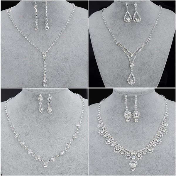wedding jewelry sets fashion bridesmaid bridal 2 piece set womens crystal necklace earring prom 230627, Slivery;golden
wedding jewelry sets fashion bridesmaid bridal 2 piece set womens crystal necklace earring prom 230627, Slivery;golden