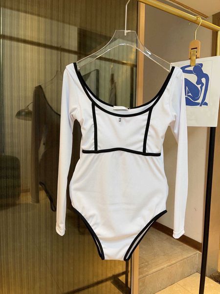 women swimsuit designer white swimwear long sleeve round neck fabric comfortable lightweight breathable quick dry swimming costume fashion w, White;black
women swimsuit designer white swimwear long sleeve round neck fabric comfortable lightweight breathable quick dry swimming costume fashion w, White;black