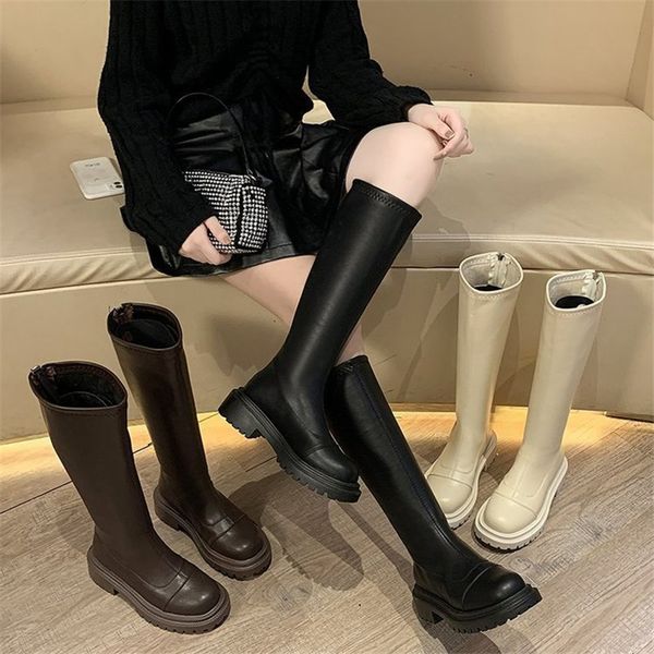boots women autumn and winter british style thick bottom knee women s straight back zipper elastic tall 230628, Black
boots women autumn and winter british style thick bottom knee women s straight back zipper elastic tall 230628, Black