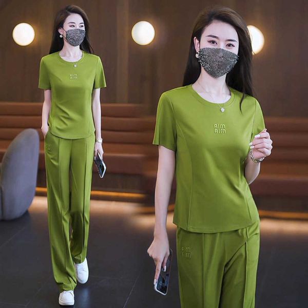 fashion leisure sports women's summer new fashionable age reducing running wear and slim wide leg pants two piece set ladies tracksuits, Gray
fashion leisure sports women's summer new fashionable age reducing running wear and slim wide leg pants two piece set ladies tracksuits, Gray