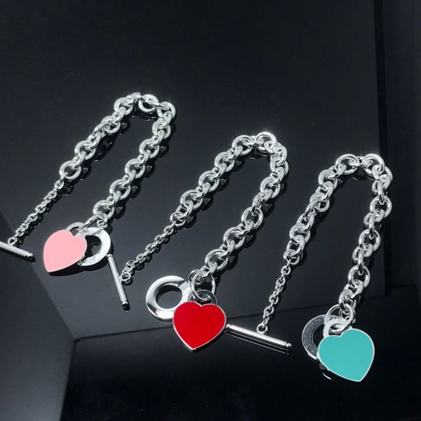 fashion luxury beaded necklace return to heart tag series jewelry designer biue pink red necklaces for women party jewellery valentine', Silver
fashion luxury beaded necklace return to heart tag series jewelry designer biue pink red necklaces for women party jewellery valentine', Silver