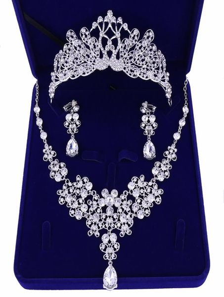 luxury cubic zirconia tiara and necklace earring for women wedding jewelry set for bride zircon crowns jewelry bridal accessories7145729, White
luxury cubic zirconia tiara and necklace earring for women wedding jewelry set for bride zircon crowns jewelry bridal accessories7145729, White