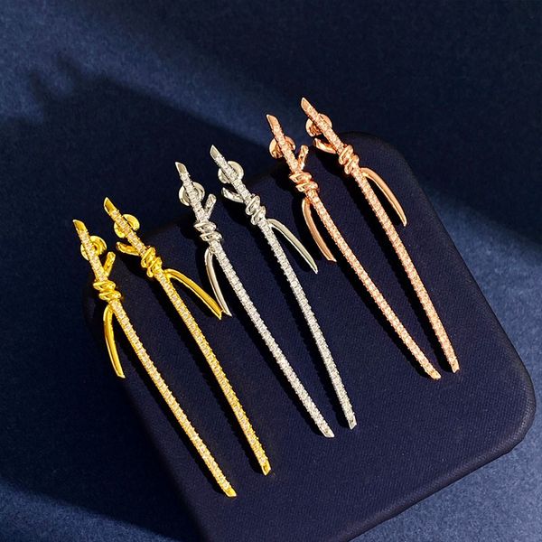 dupe brand jewelry long knot rhinestone stud earrings for women 18k gold designer style, Silver
dupe brand jewelry long knot rhinestone stud earrings for women 18k gold designer style, Silver