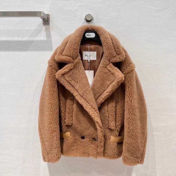 fashion classic teddy bear coat women wool jacket max designer coat winter short trench coats high version woolen jacket, Black
fashion classic teddy bear coat women wool jacket max designer coat winter short trench coats high version woolen jacket, Black