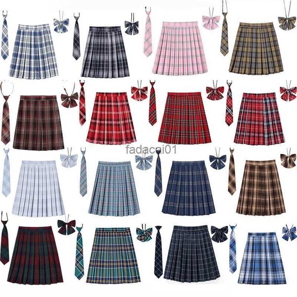 women plaid pleat skirt with necktie bowtie xs 5xl harajuku preppy mini japanese school uniforms girls summer jupe kawaii skirt l230621, Black
women plaid pleat skirt with necktie bowtie xs 5xl harajuku preppy mini japanese school uniforms girls summer jupe kawaii skirt l230621, Black