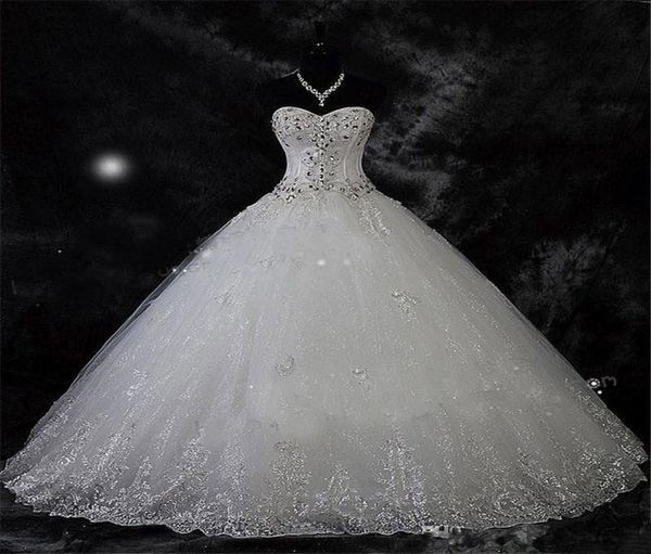 sparkling beading crystal ball gown wedding dresses lace rhinestone plus size robe de mariage bridal vestido de novia2924751, White
sparkling beading crystal ball gown wedding dresses lace rhinestone plus size robe de mariage bridal vestido de novia2924751, White