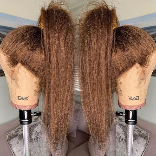 synthetic s soft yaki 26 inch kinky straight lace front for women long natural brown hair heat resistant glueless daily wearp 230629, Black
synthetic s soft yaki 26 inch kinky straight lace front for women long natural brown hair heat resistant glueless daily wearp 230629, Black
