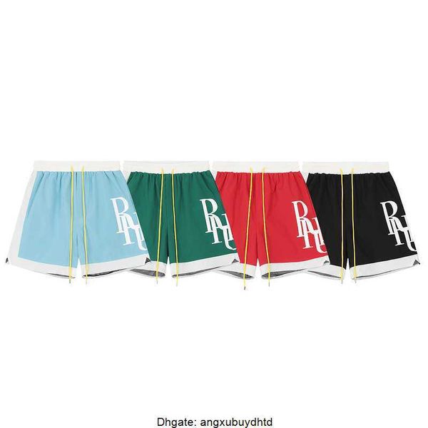 trendy rhude men's shorts patchwork contrasting casual beach nylon shorts and sports pants, White;black
trendy rhude men's shorts patchwork contrasting casual beach nylon shorts and sports pants, White;black