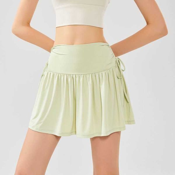 lulu drawstring high waist sports short skirt anti glare slim fit, nude feel quick dried tennis tight yoga shortsvlra, Black
lulu drawstring high waist sports short skirt anti glare slim fit, nude feel quick dried tennis tight yoga shortsvlra, Black