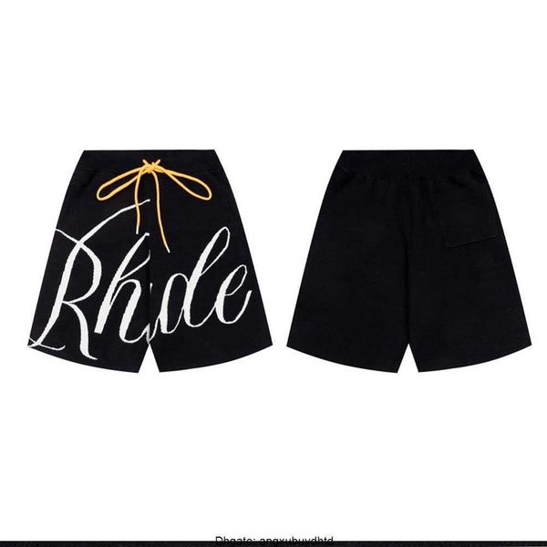 the correct version of rhude shorts jacquard letter woven elastic drawcord high street american casual versatile loose capris, White;black
the correct version of rhude shorts jacquard letter woven elastic drawcord high street american casual versatile loose capris, White;black