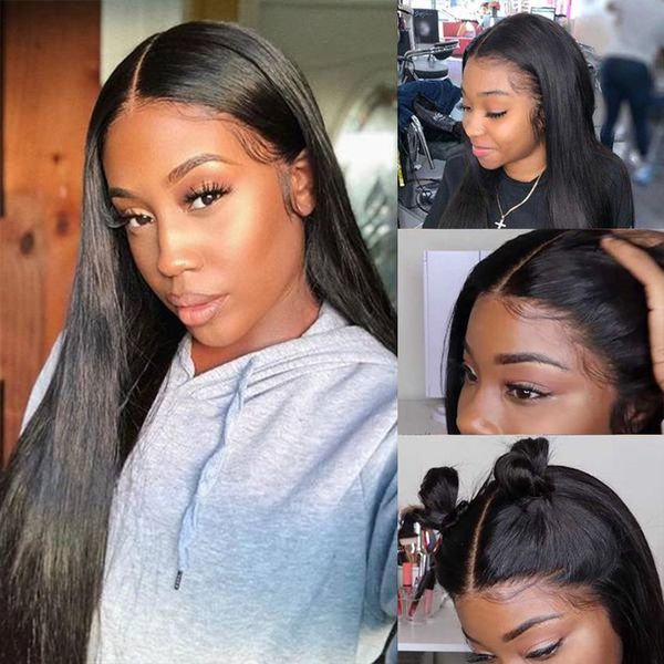 straight 4x13 lace front wig brazilian lace front human hair wigs for black women 150 density remy hair, Black;brown
straight 4x13 lace front wig brazilian lace front human hair wigs for black women 150 density remy hair, Black;brown