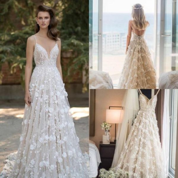 beach deep v neck wedding dresses full lace 3d floral appliques bridal gown bead back a line wedding dress1474605, White
beach deep v neck wedding dresses full lace 3d floral appliques bridal gown bead back a line wedding dress1474605, White