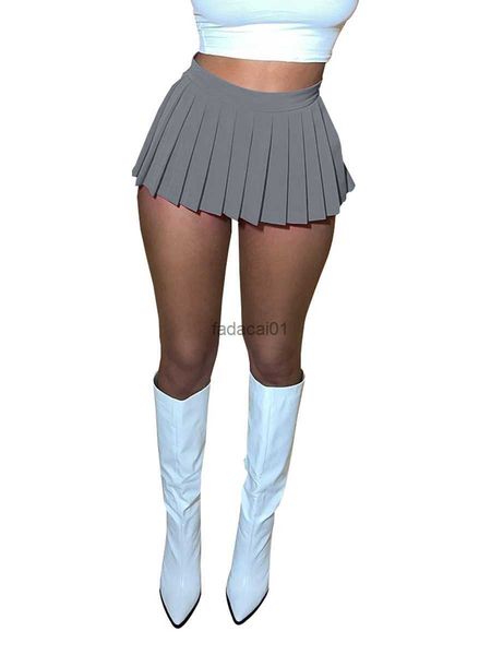 women summer pleated skirt high waist solid color mini bottoms aline skirt for party club blackbluegreengreyrose red l230621, Black
women summer pleated skirt high waist solid color mini bottoms aline skirt for party club blackbluegreengreyrose red l230621, Black
