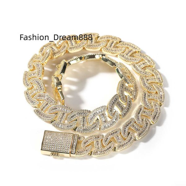 new zirconium hip hop necklace personalized heavy duty full diamond box buckle men's necklace wholesale, Silver
new zirconium hip hop necklace personalized heavy duty full diamond box buckle men's necklace wholesale, Silver
