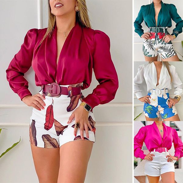 women's suits blazers casual suit v-neck long sleeve solid color shirt printed shorts two-piece set 230628, White;black
women's suits blazers casual suit v-neck long sleeve solid color shirt printed shorts two-piece set 230628, White;black