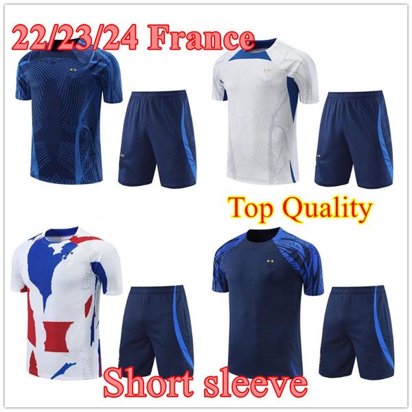 2023 soccer jerseys mbappe french tracksuit griezmann short sleeves set 22 23 giroud equipement maillot de football training suit sportswear, Black
2023 soccer jerseys mbappe french tracksuit griezmann short sleeves set 22 23 giroud equipement maillot de football training suit sportswear, Black
