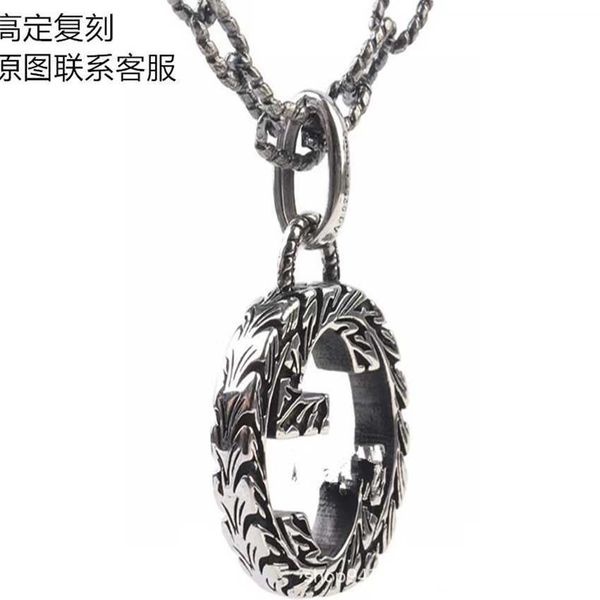 2023 new double g925 thread pendant fashion silver couple necklace 
2023 new double g925 thread pendant fashion silver couple necklace