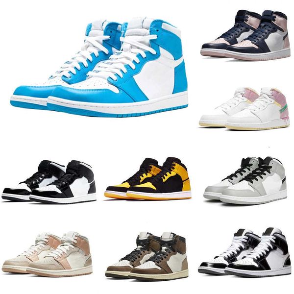 og shoes 1 high basketball jumpman 1s unc patent leather hyper royal mocha homage to university blue sport designer sneakers trainers 36-48, White;red
og shoes 1 high basketball jumpman 1s unc patent leather hyper royal mocha homage to university blue sport designer sneakers trainers 36-48, White;red