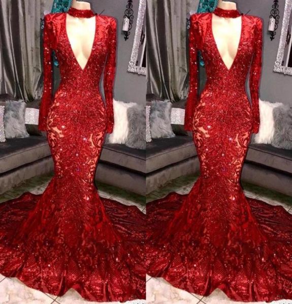 red royal blue gorgeous bling sequins prom dresses mermaid long sleeves v neck evening dress women elegant party gowns bc08429663322, Black
red royal blue gorgeous bling sequins prom dresses mermaid long sleeves v neck evening dress women elegant party gowns bc08429663322, Black