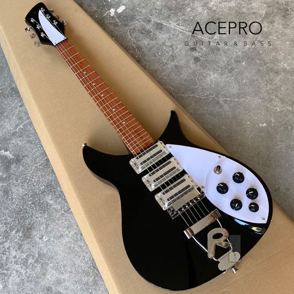 r tailpiece bridge 325 electric guitar with 3 mini humbucker pickups 20.75" scale length black color guitarra
r tailpiece bridge 325 electric guitar with 3 mini humbucker pickups 20.75" scale length black color guitarra