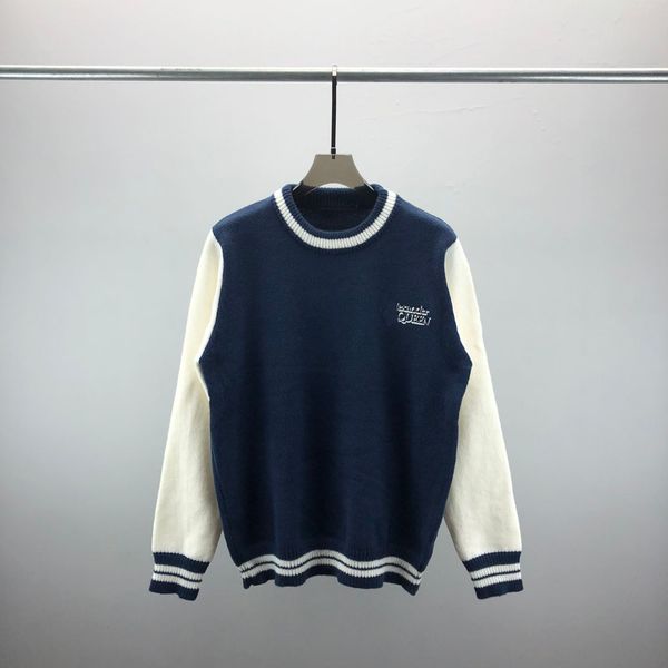 2 mens designer sweaters retro classic luxury sweatshirt men arm letter embroidery round neck comfortable high-quality jumper fashion cardig, White;black
2 mens designer sweaters retro classic luxury sweatshirt men arm letter embroidery round neck comfortable high-quality jumper fashion cardig, White;black