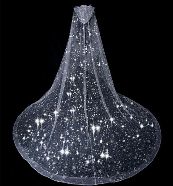 bridal veils bling veil wedding cape white sparkly glittering stars moon long cathedral sequined shawl hooded for bride cloak2666926, Black
bridal veils bling veil wedding cape white sparkly glittering stars moon long cathedral sequined shawl hooded for bride cloak2666926, Black