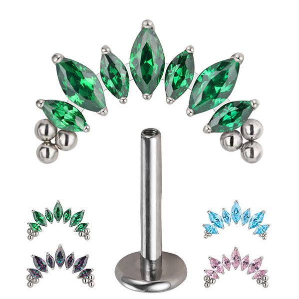 navel bell button rings astm 36 pierc 7 cz marquise with tribead cluster threaded ear cartilage earrings lip ring stud piercing jewelry 2306, Silver
navel bell button rings astm 36 pierc 7 cz marquise with tribead cluster threaded ear cartilage earrings lip ring stud piercing jewelry 2306, Silver