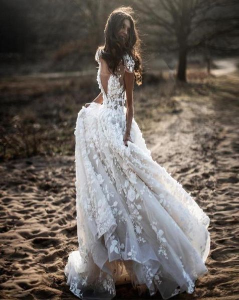 v neck 3d lace bohemia wedding dresses cap sleeves ruched backless sweep train country outdoor beach wedding bridal gowns bc120423311394, White
v neck 3d lace bohemia wedding dresses cap sleeves ruched backless sweep train country outdoor beach wedding bridal gowns bc120423311394, White