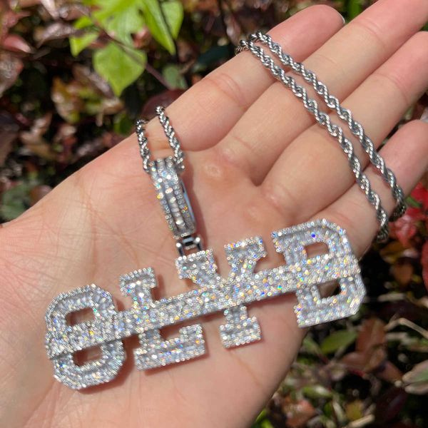 pendant necklaces bubble letter iced out necklace for men prong setting real gold plated hip hop jewelry 230621, Silver
pendant necklaces bubble letter iced out necklace for men prong setting real gold plated hip hop jewelry 230621, Silver