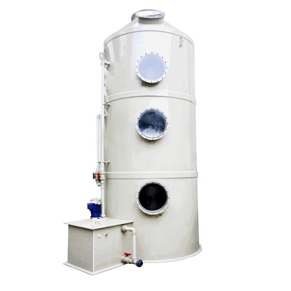 Image of PP waste gas treatment system chemical wet scrubber spray tower