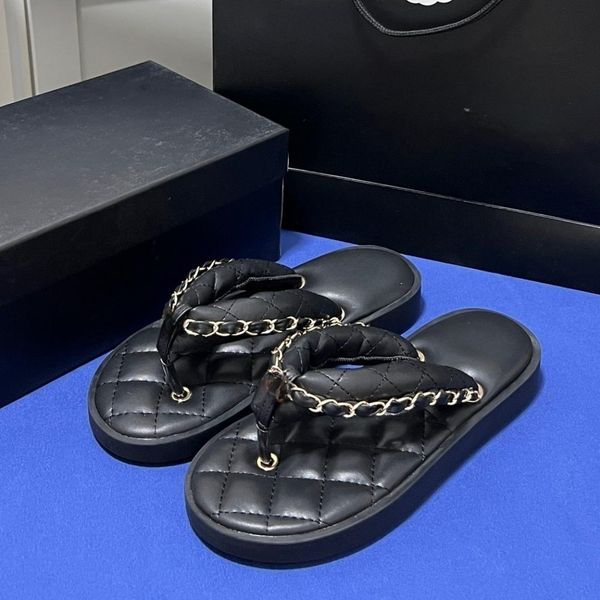 designer slippers women's soft bread slippers summer flat flip-flops leather chain beach shoes casual shoes fashion women's sandal, Black
designer slippers women's soft bread slippers summer flat flip-flops leather chain beach shoes casual shoes fashion women's sandal, Black