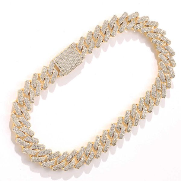 wholesale bling 14k 18k gold plated cz iced out diamond hip hop jewelry 20mm wide heavy prong gold curb cuban link chains, Silver
wholesale bling 14k 18k gold plated cz iced out diamond hip hop jewelry 20mm wide heavy prong gold curb cuban link chains, Silver